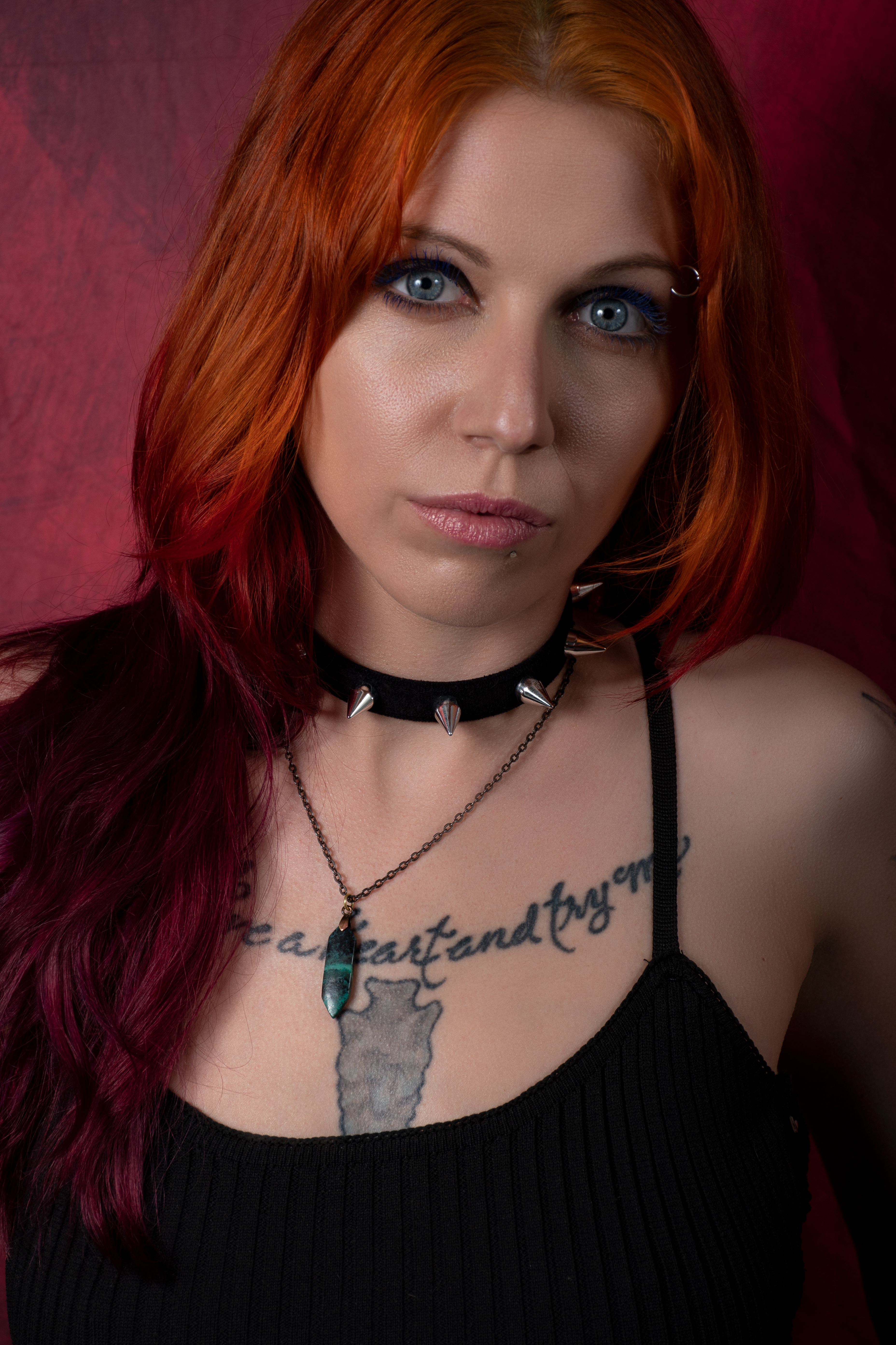 Low light fashion portrait